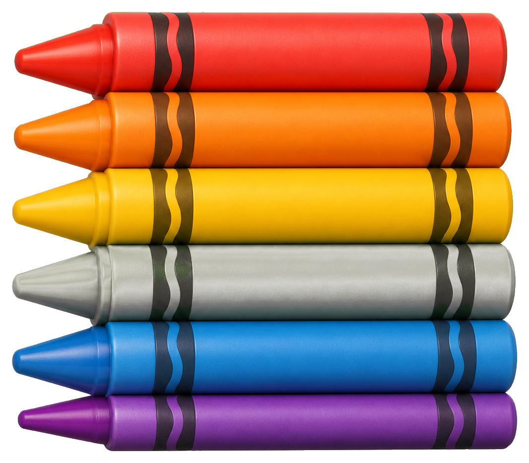 Preview for Crayon Stack Sticker Graphic