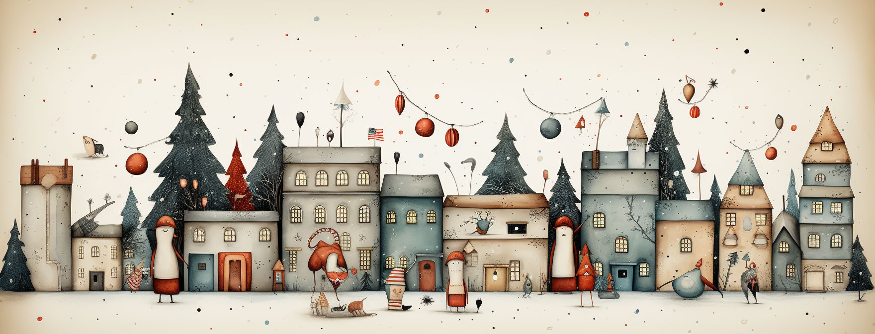 Preview for Whimsical-winter-village-illustration-christmas-cover-background-7b54f