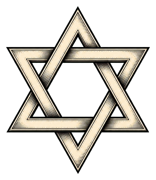 Preview for Ink Engraving Star Of David Sticker