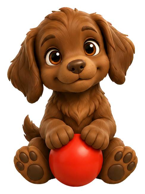 Preview for 3d Puppy Pals Chocolate Labrador