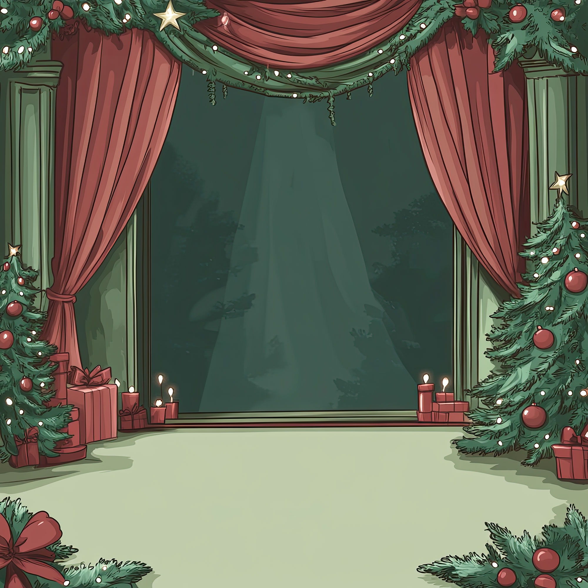 Preview for Christmas-stage-decoration-christmas-backdrop-background-1e720