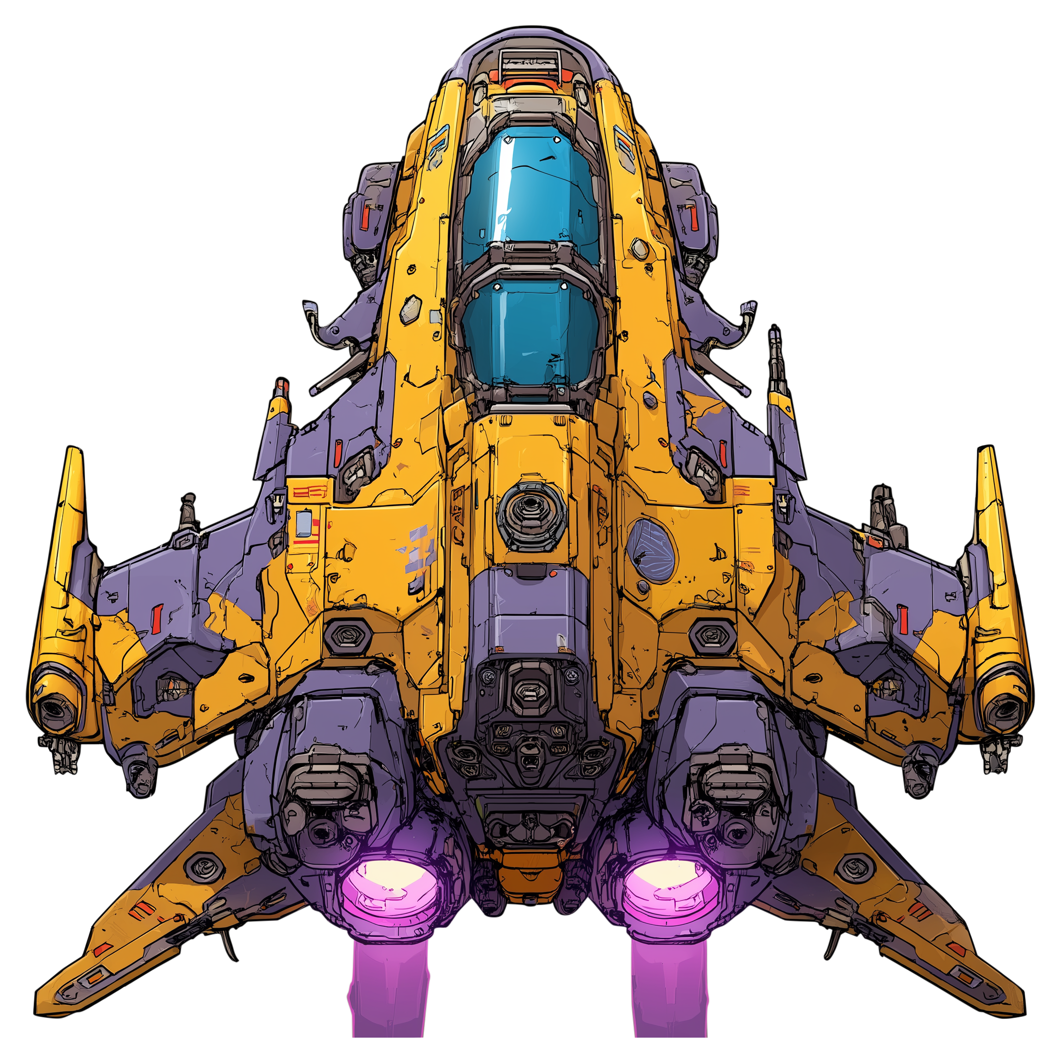 Preview for Futuristic-fighter-jet-design-spaceship-sticker-d0ed2