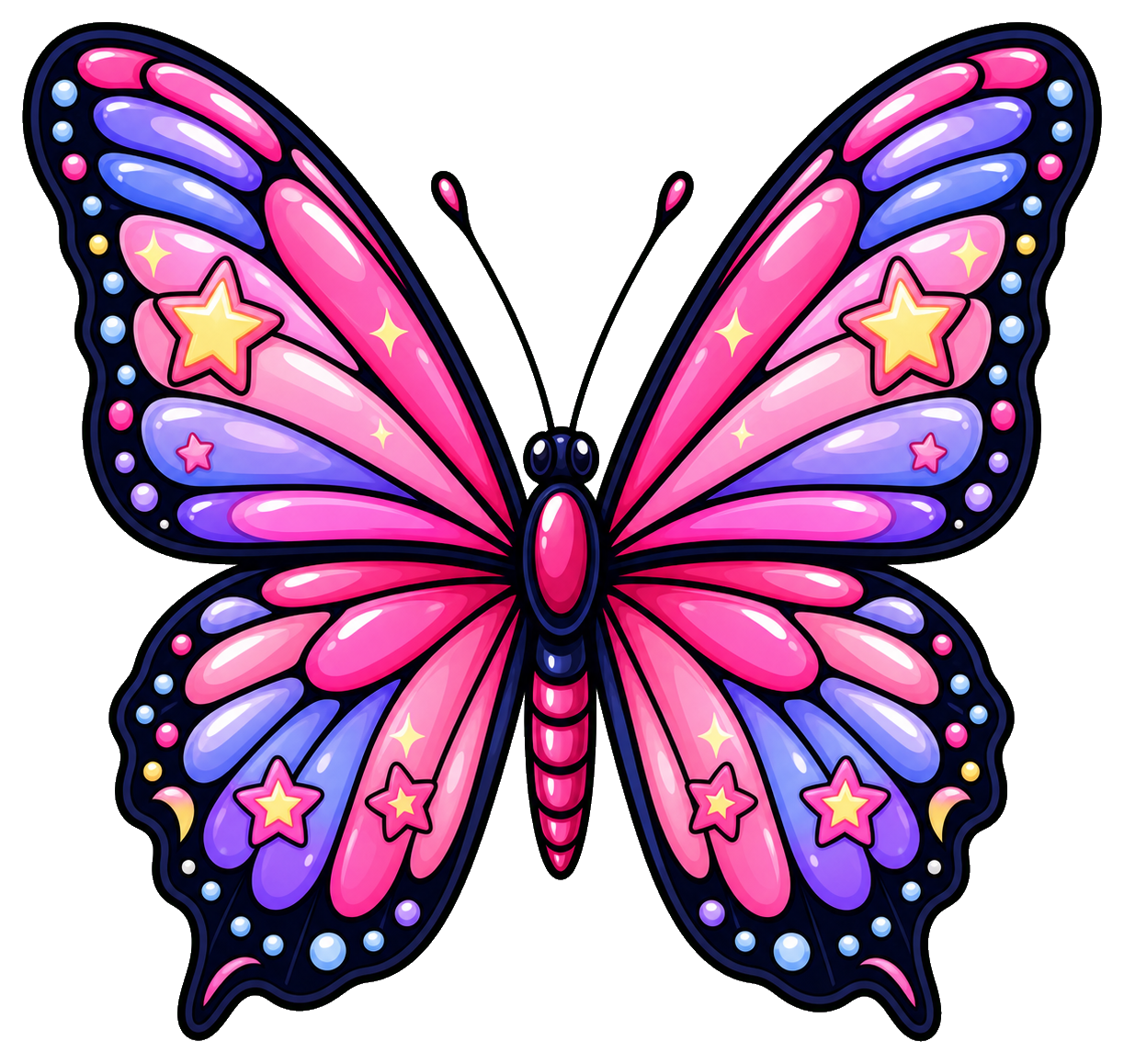 Preview for Pink Starlight Butterfly Sticker