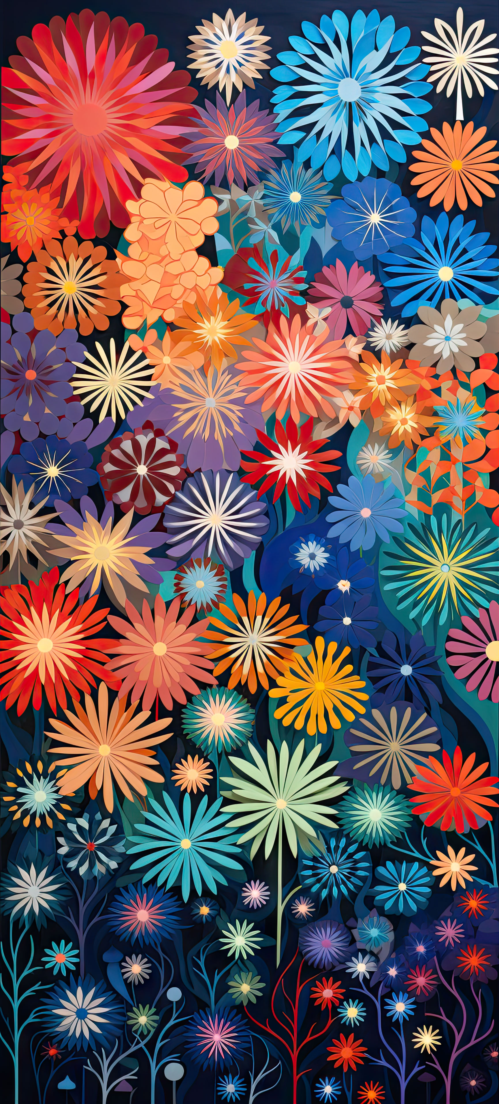 Preview for Vibrant-floral-pattern-design-new-year-background-5b463