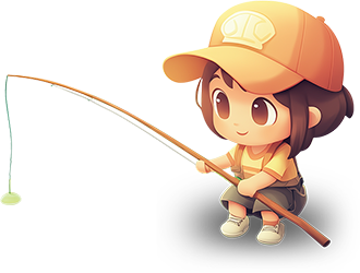 Preview for Cartoon-child-fishing-character-sticker-18c5a