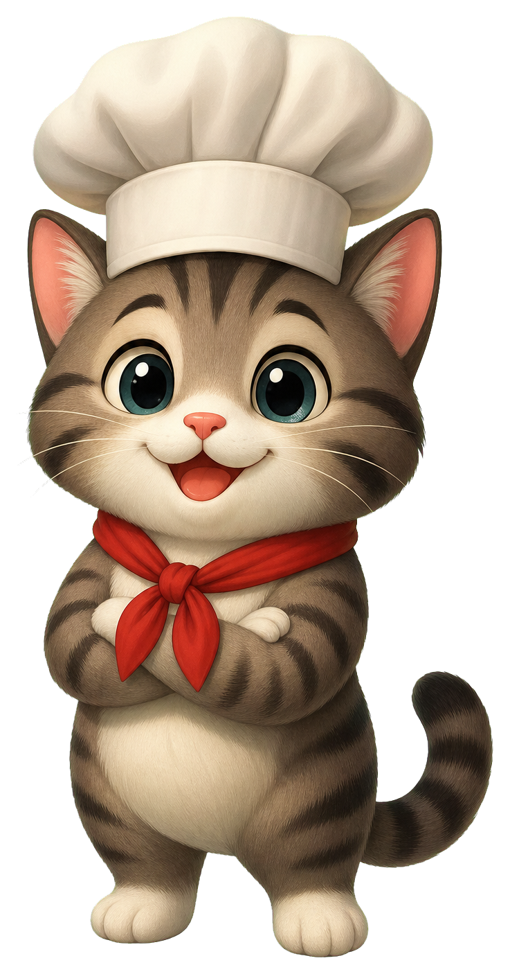 Preview for Cat Chef Sticker Graphic