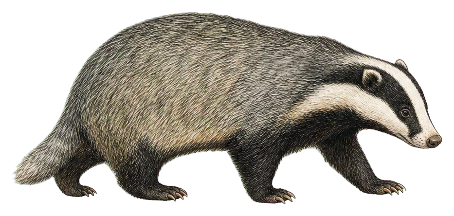 Preview for Eurasian Badger Vintage Sticker
