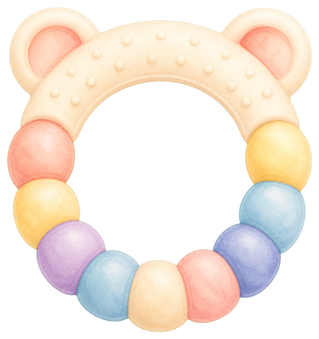 Preview for Teething Ring Sticker For Baby Designs