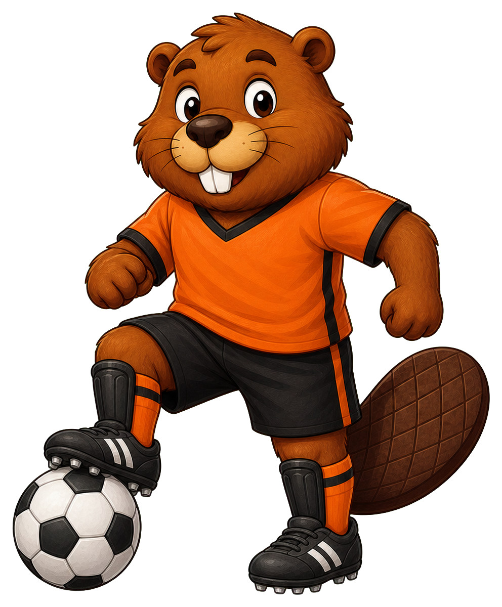 Preview for Soccer Beaver Sticker For Sports Designs