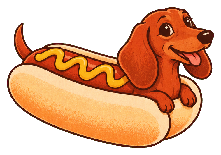 Preview for Groovy Dachshund Hot Dog Pup