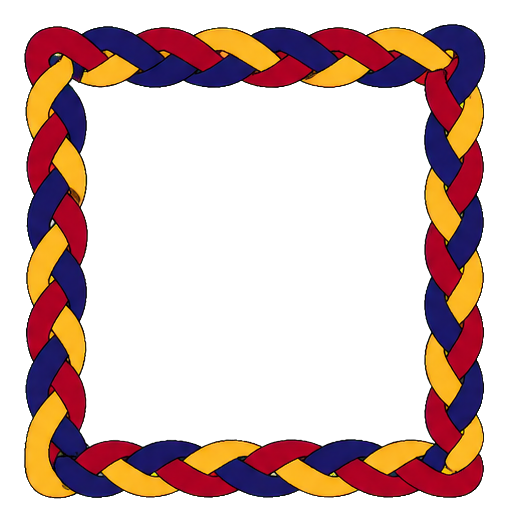 Preview for Braided Ribbon Square Sticker