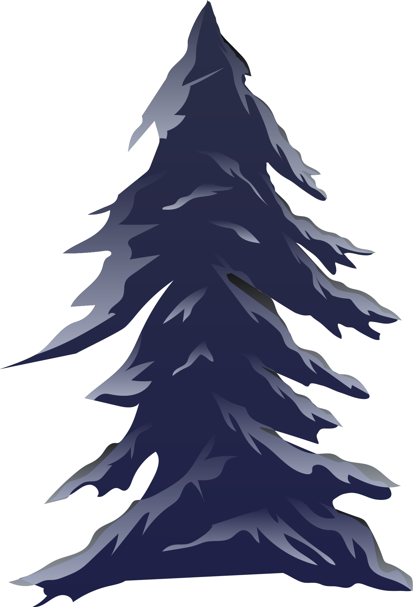 Preview for Dark-blue-evergreen-tree-illustration-winter-sticker-27eac