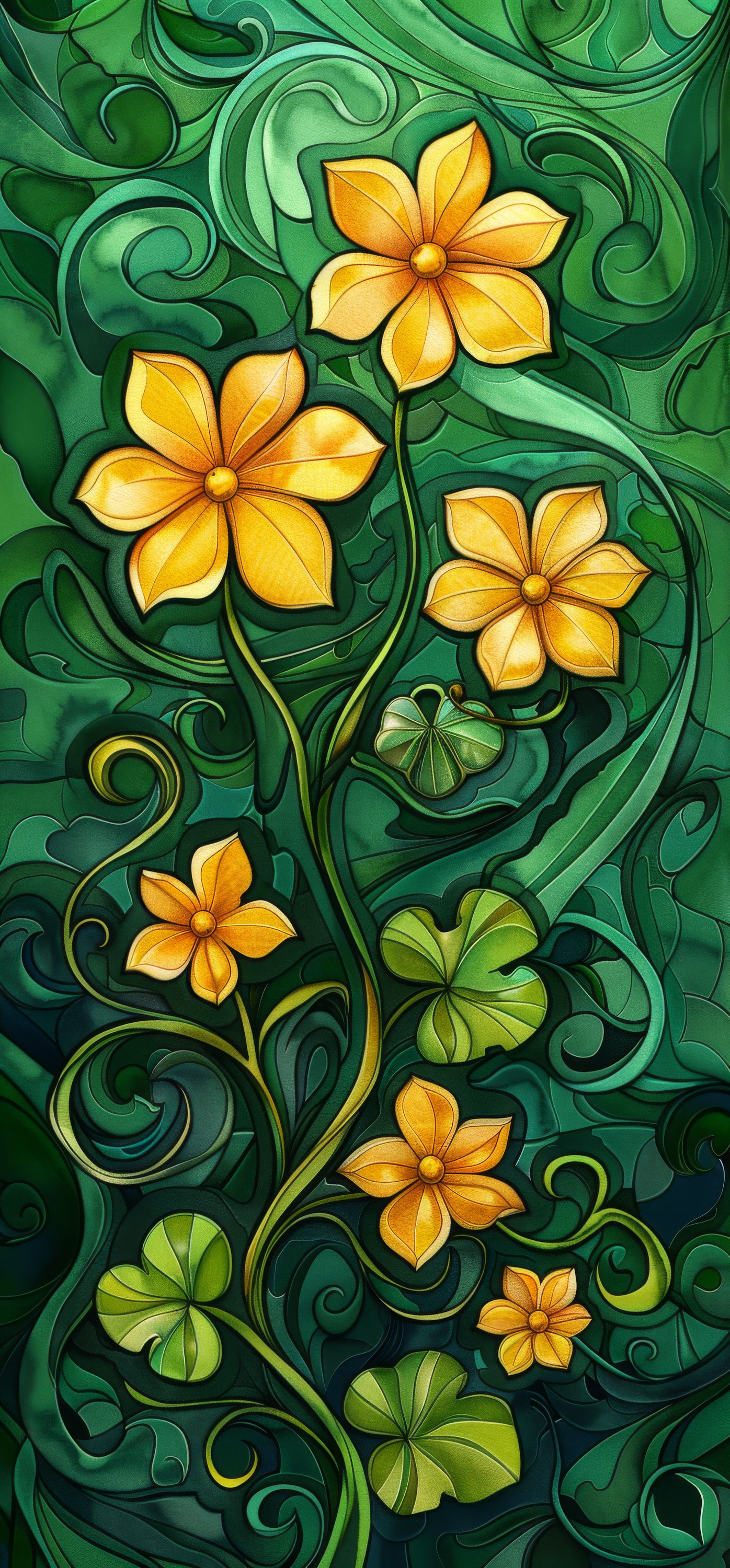 Preview for Floral-pattern-design-st-patricks-background-42969