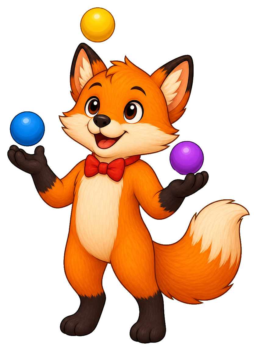 Preview for Juggler Fox Sticker