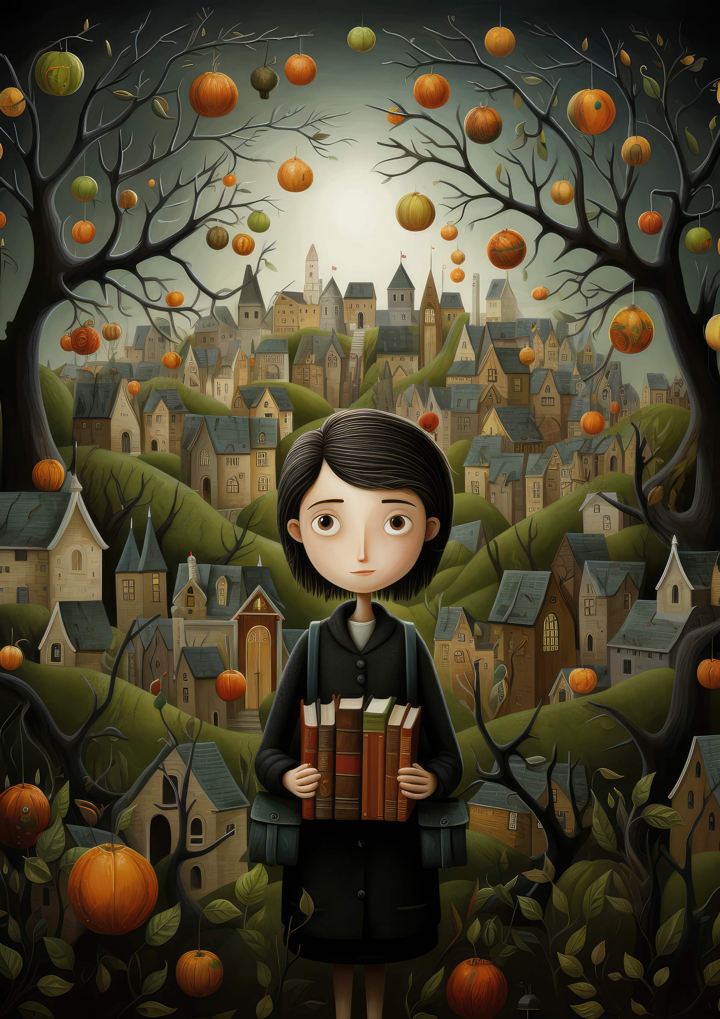Preview for Autumn-village-illustration-back-to-background-10e8f
