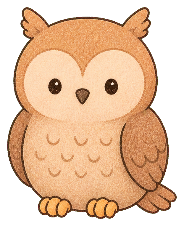 Preview for Cute Owl Sticker Graphic