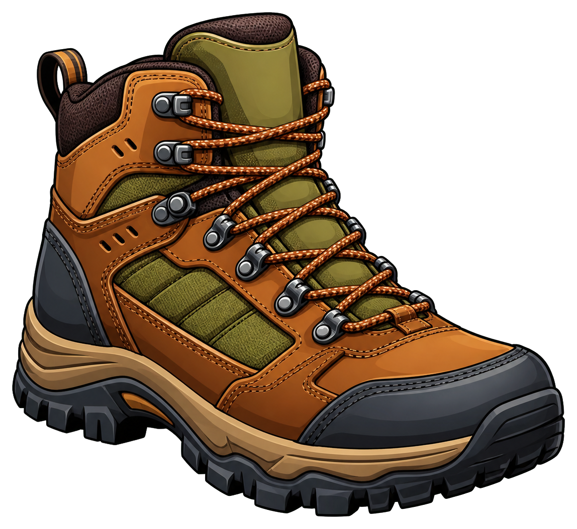 Preview for Hiking Boot Sticker For Travel Designs