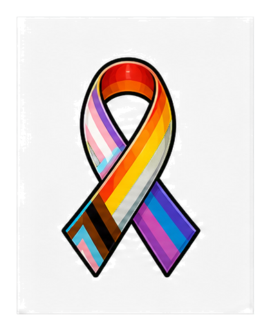 Preview for Inclusive Rainbow Ribbon Sticker