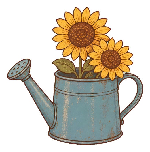 Preview for Sunflower Watering Can Sticker