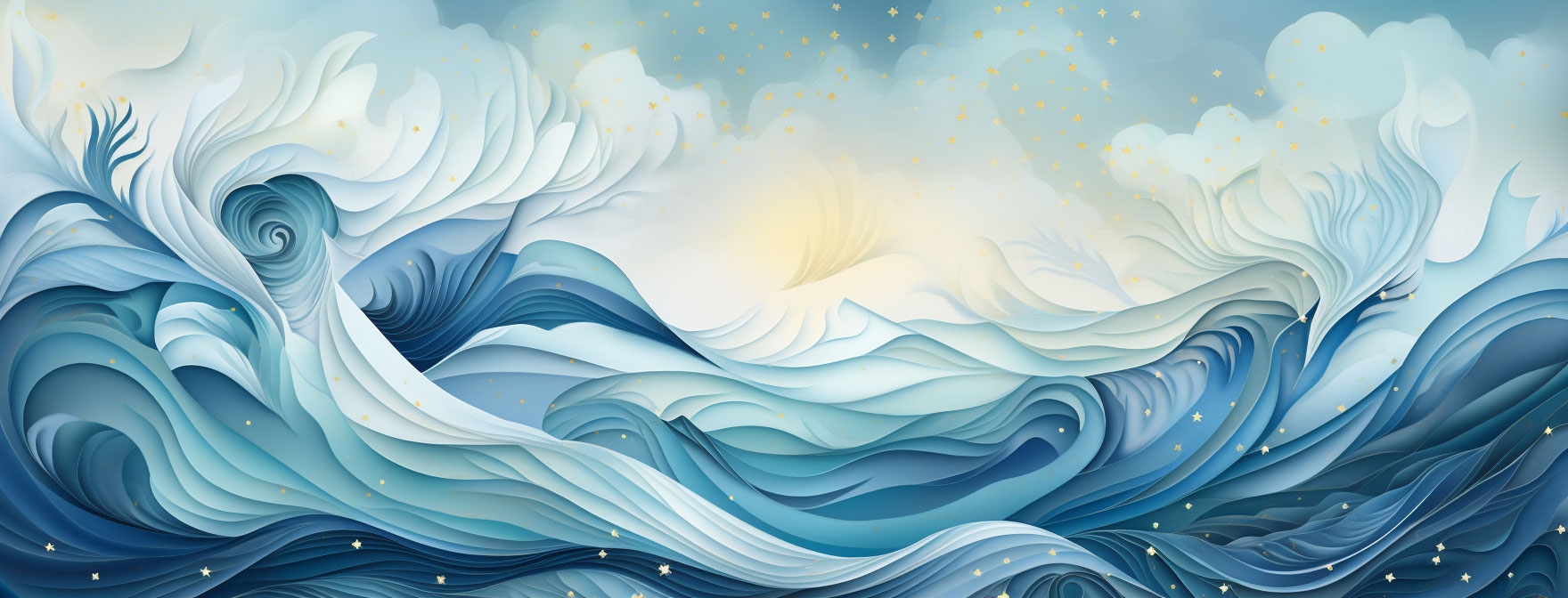 Preview for Serene-ocean-waves-art-christmas-cover-background-6ac12
