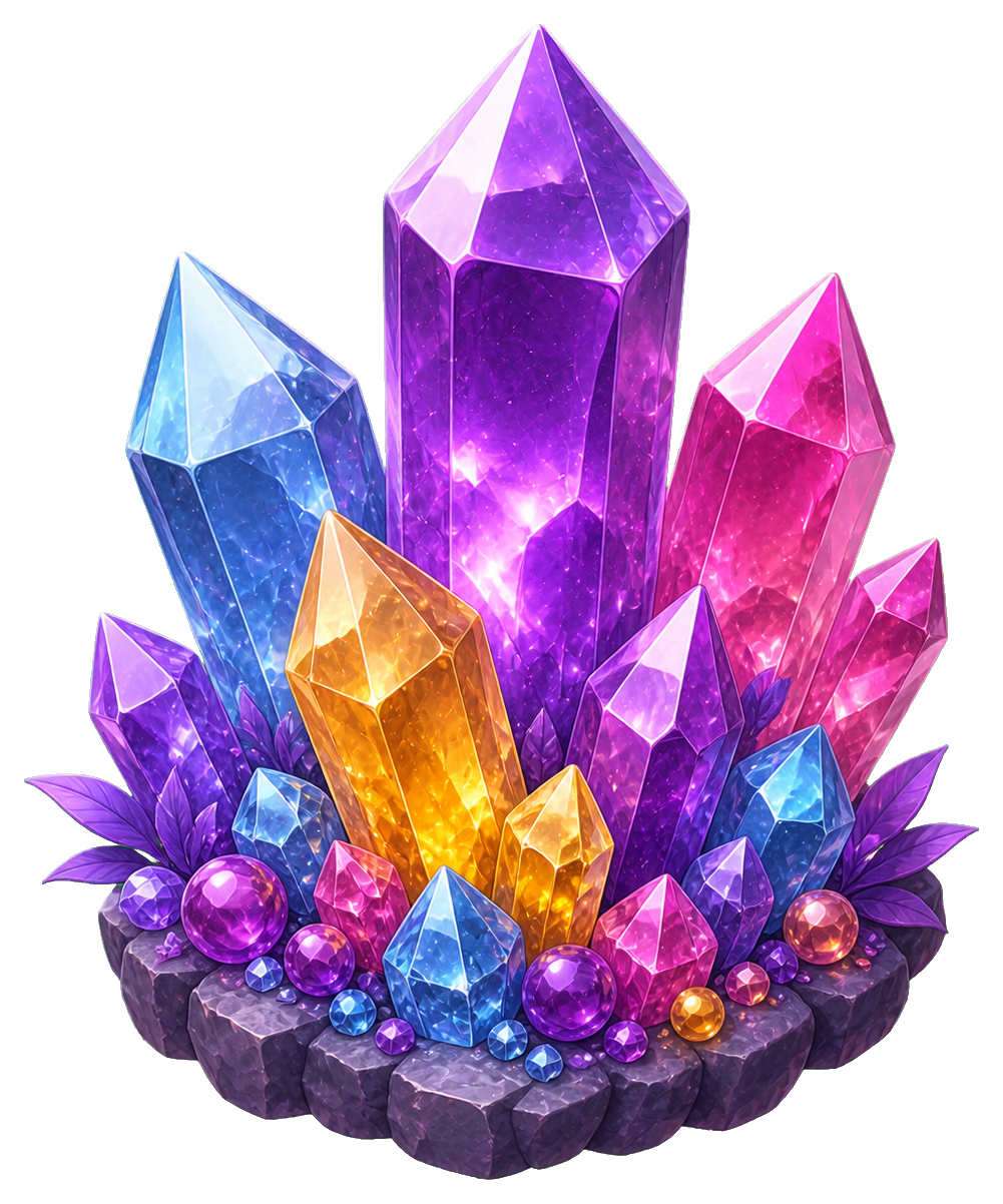 Preview for Gemstone Cluster Sticker