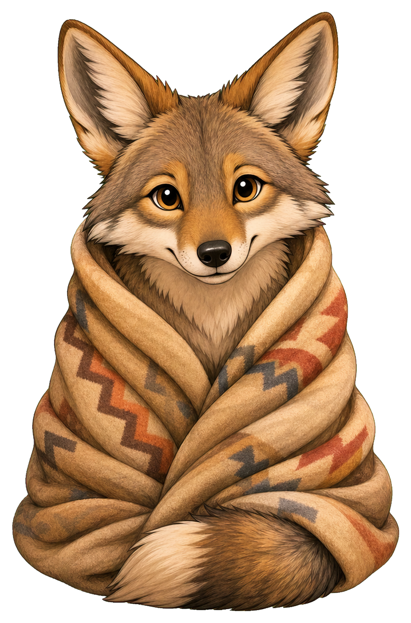 Preview for Coyote Cozy Blanket Sticker
