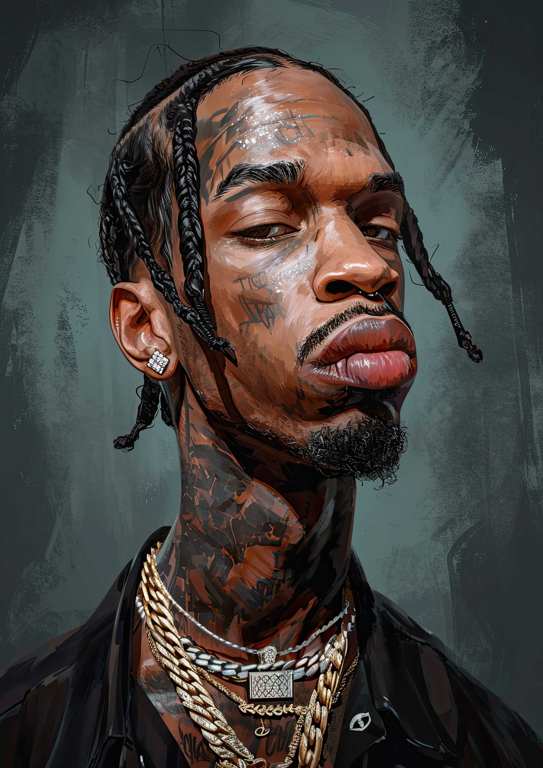 Preview for Travis-scott-portrait-art-celebrities-background-043f1