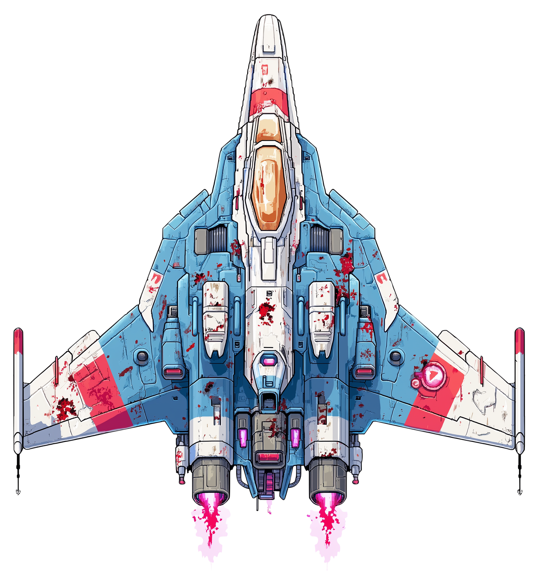 Preview for Futuristic-fighter-jet-design-spaceship-sticker-18d48