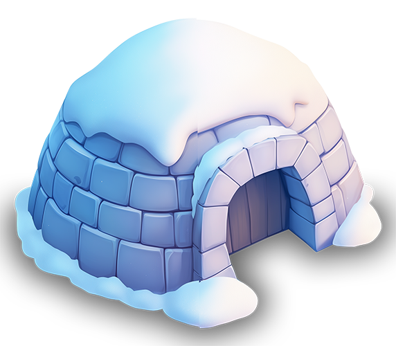Preview for Snowy-igloo-illustration-building-sticker-e4b19