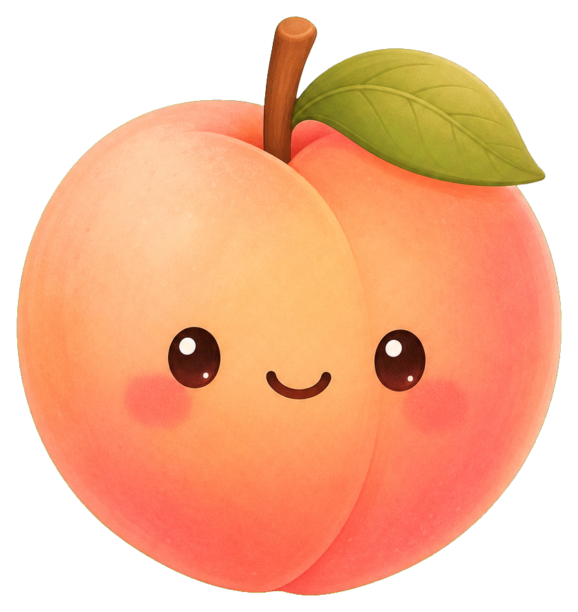 Preview for Kawaii Peach Sticker