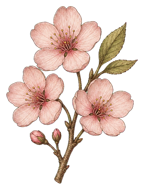 Preview for Cherry Blossom Botanical Sticker