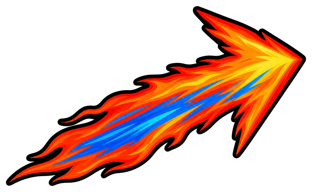 Preview for Rocket Trail Arrow Sticker