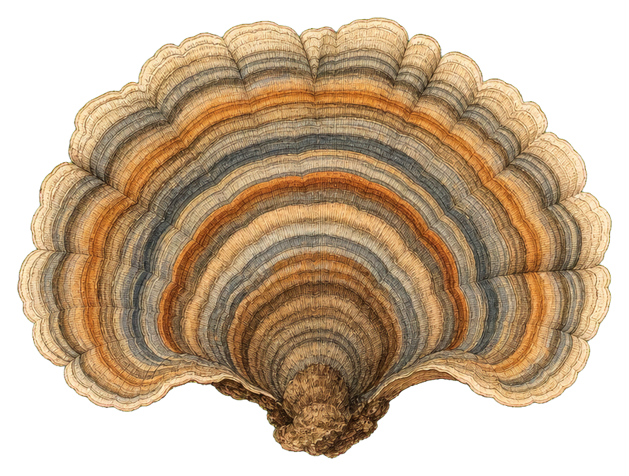 Preview for Turkey Tail Mushroom Sticker