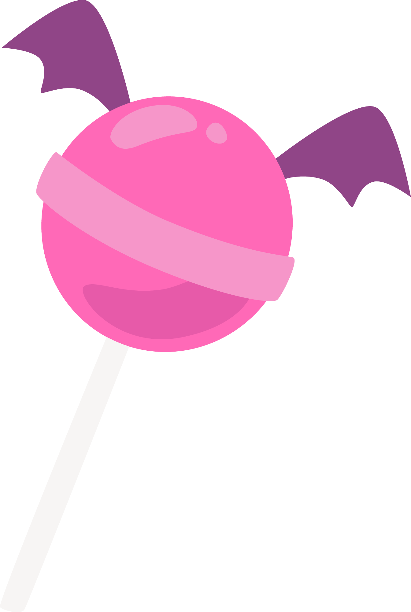 Preview for Pink-lollipop-purple-wings-halloween-candy-sticker-e4749