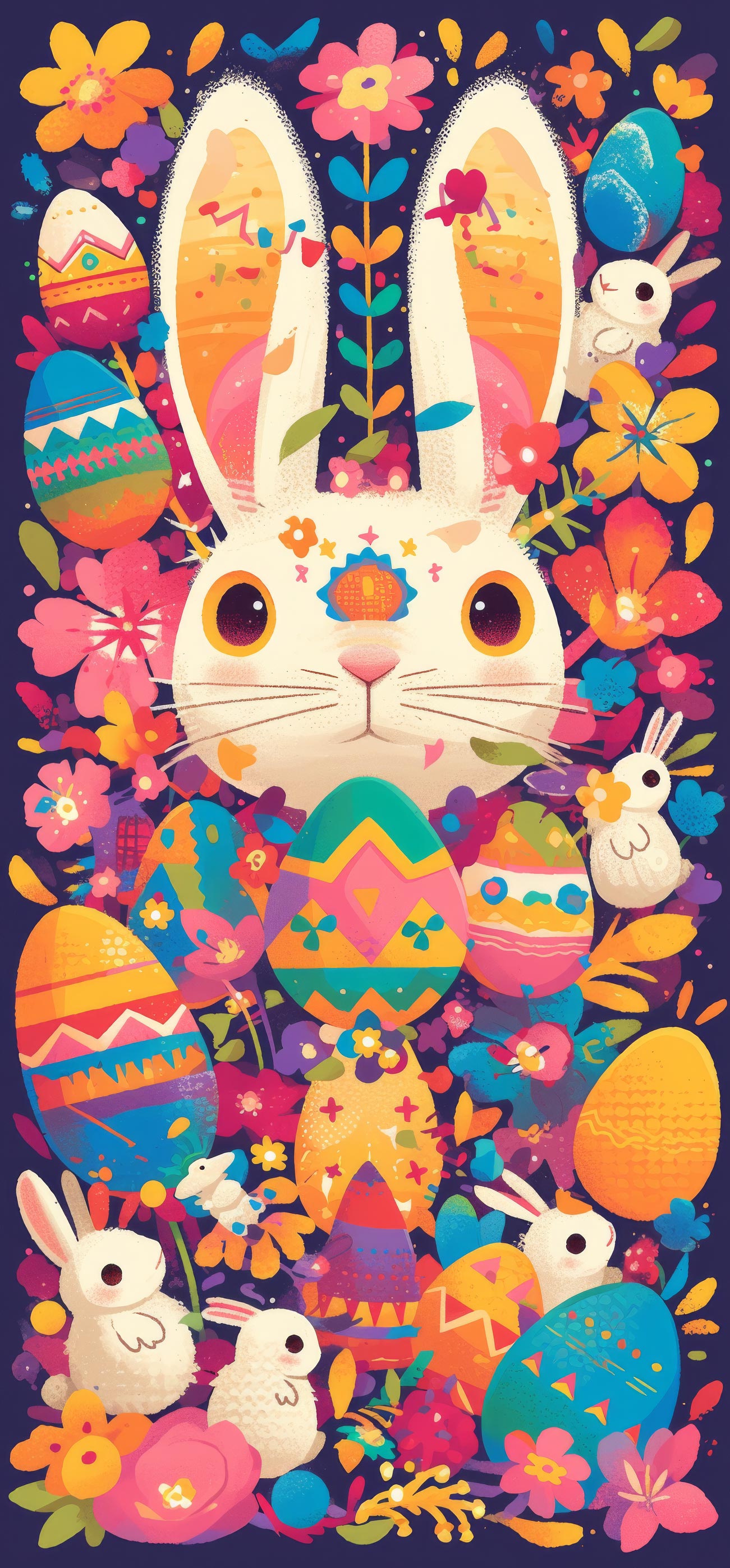 Preview for Easter-bunny-illustration-easter-phone-background-100a6