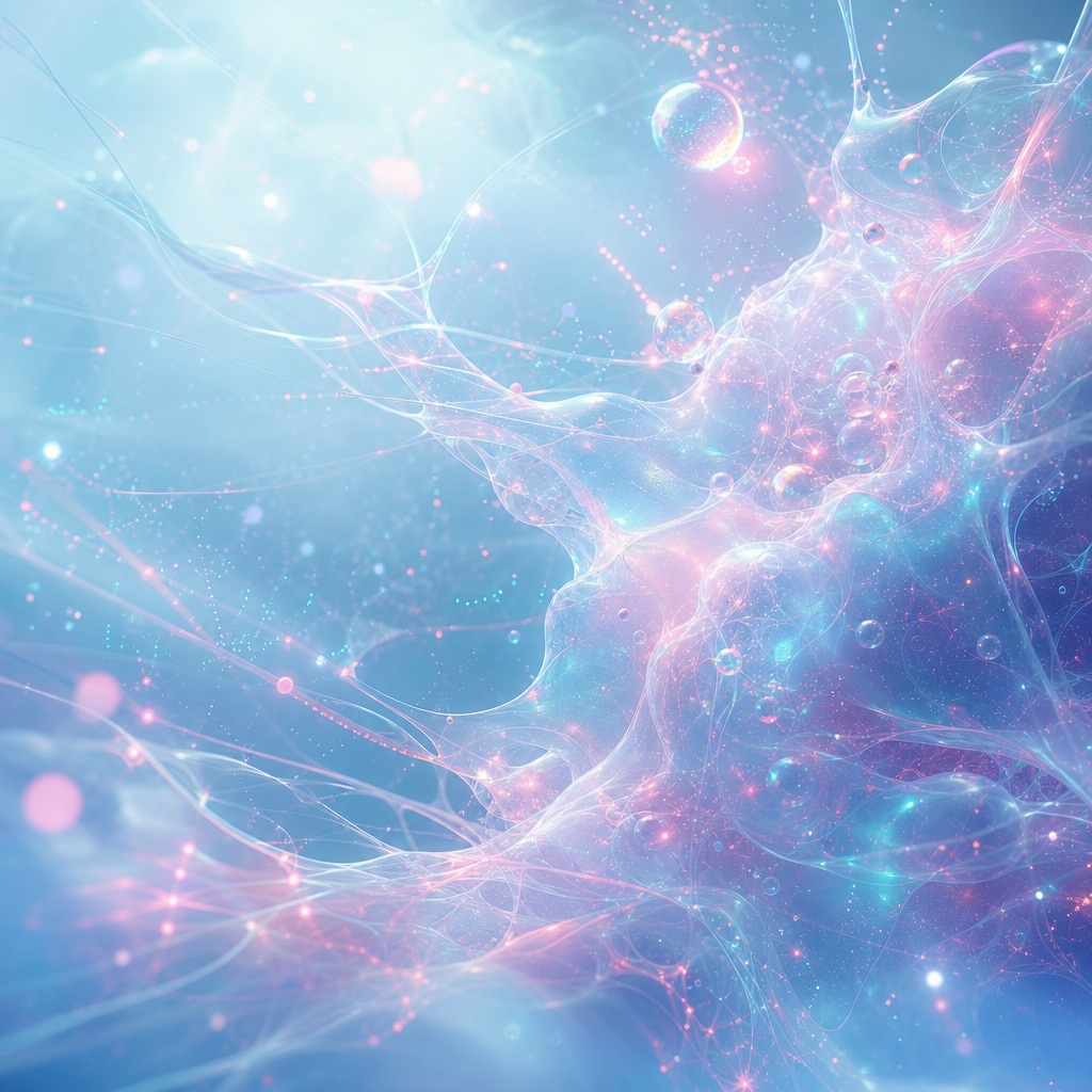 Preview for Iridescent Neural Cloud Background