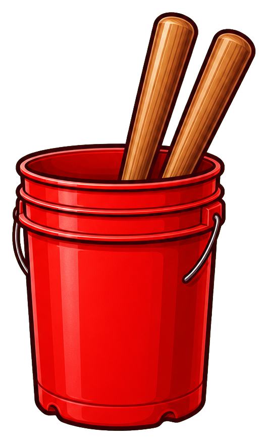 Preview for Baseball Equipment Bucket Sticker