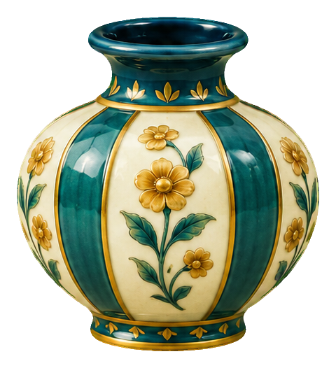 Preview for Porcelain Flower Vases Striped Flower Vase