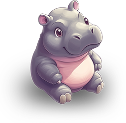 Preview for Cartoon-hippopotamus-illustration-animal-sticker-e563e