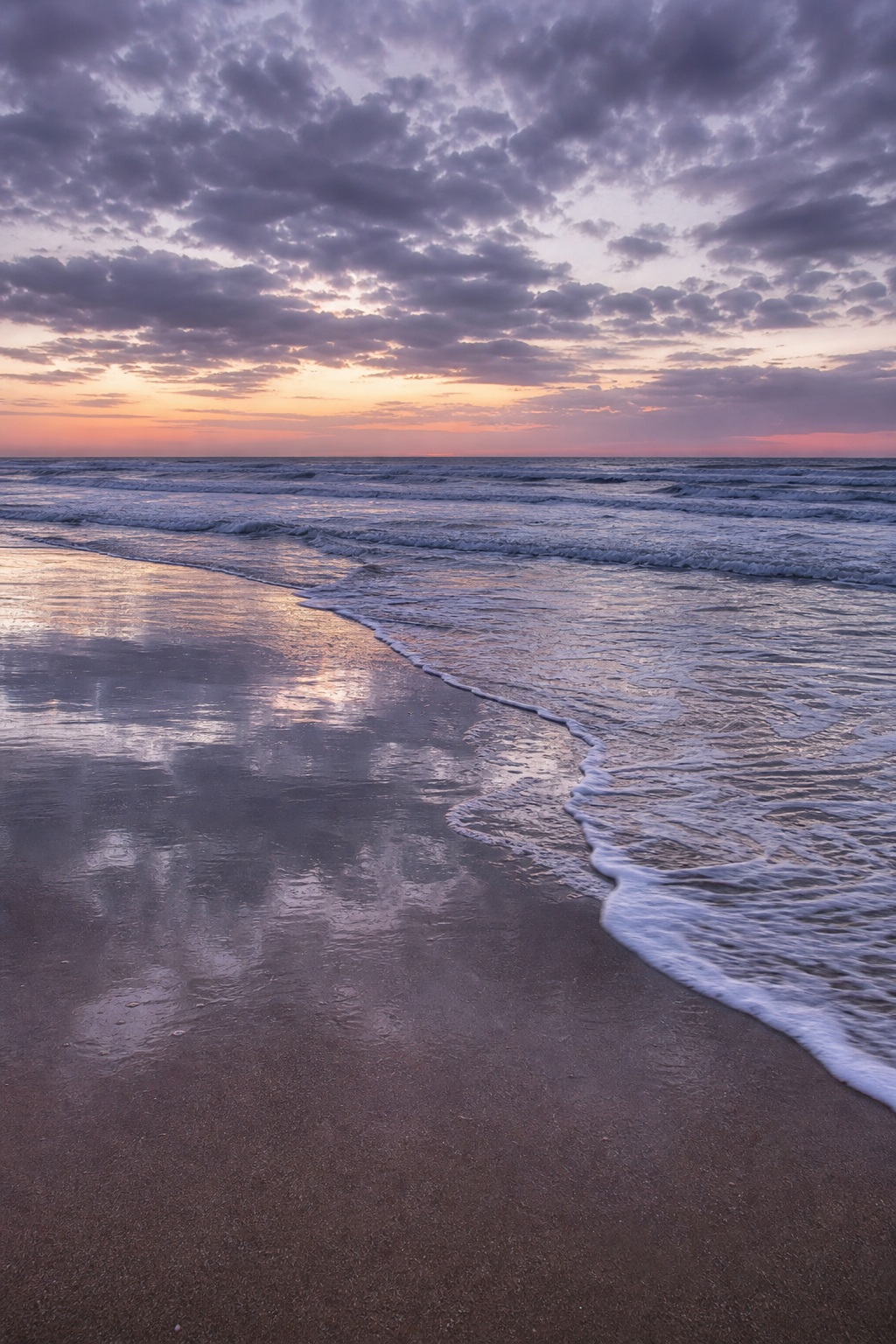 Preview for Overcast Dawn Coastal Sunrise Background