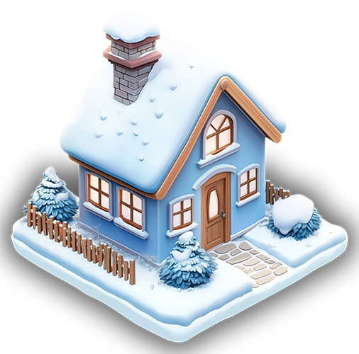 Preview for Cozy-winter-house-illustration-building-sticker-6552e