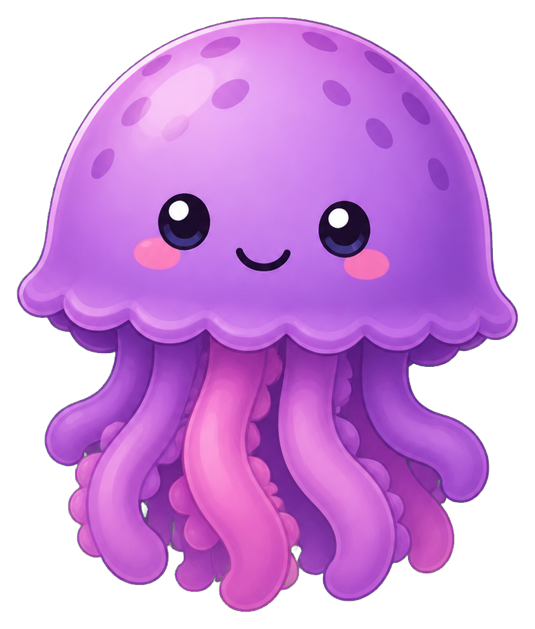 Preview for Purple Jellyfish Sticker Graphic