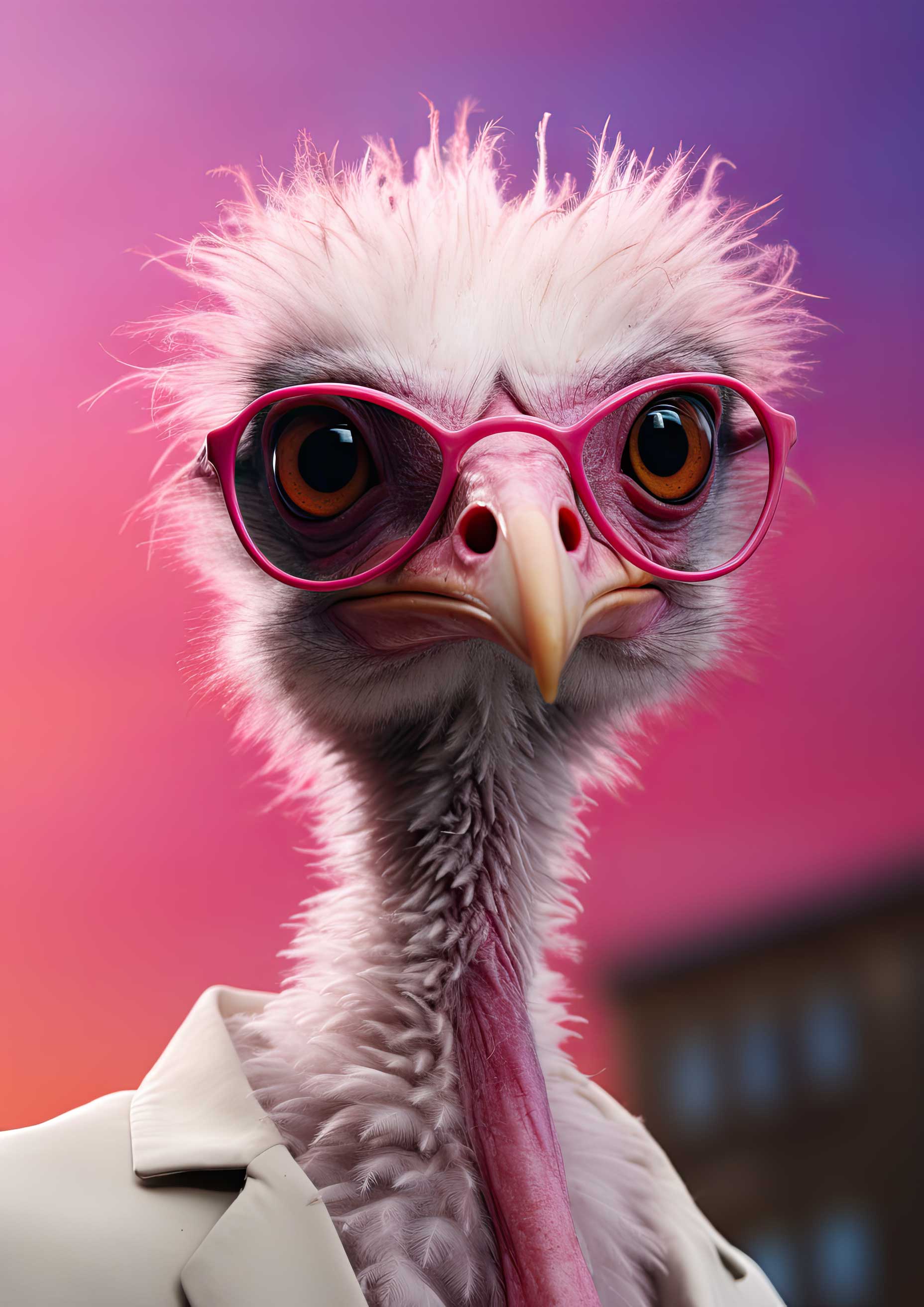Preview for Stylish-ostrich-fashion-ai-animal-background-5c930