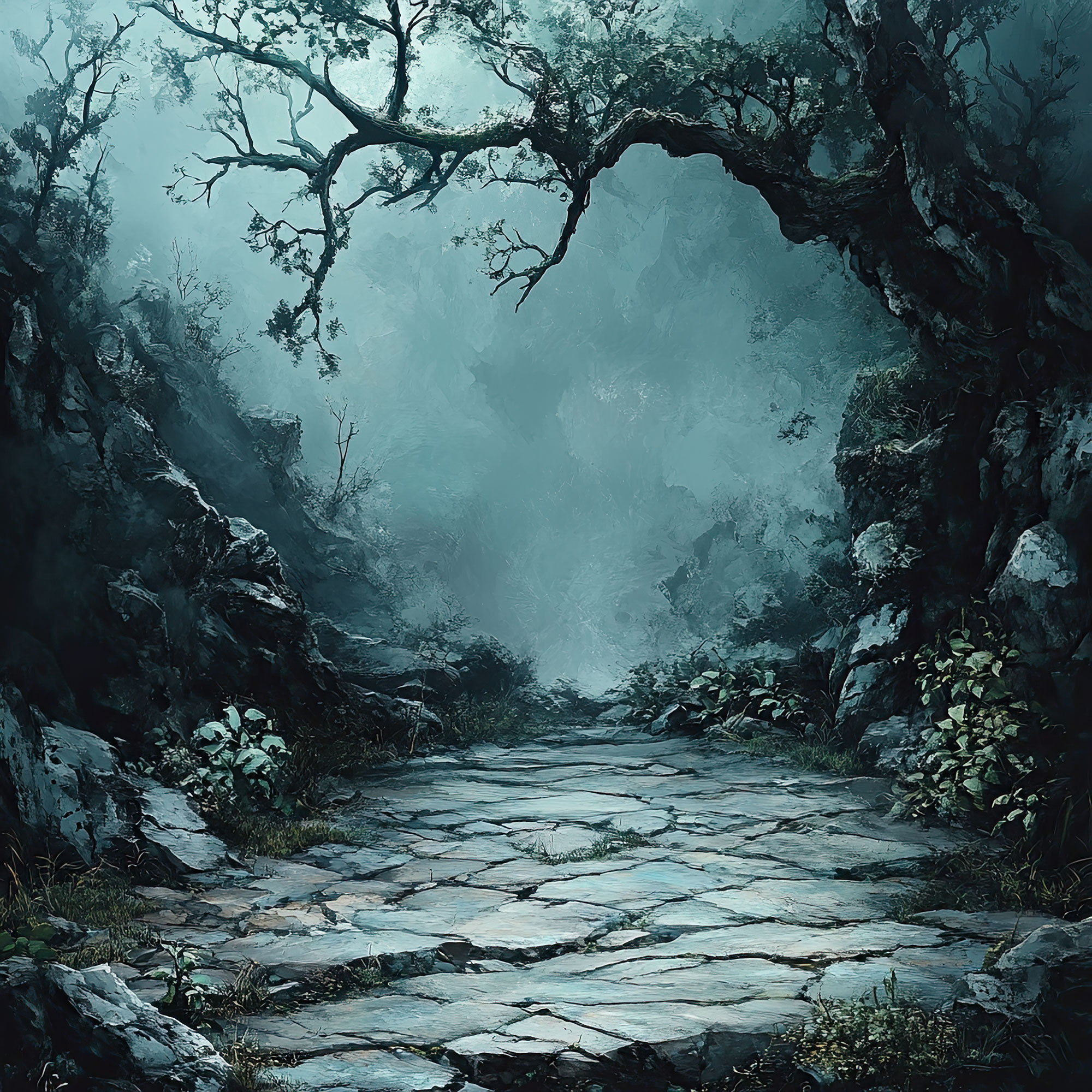 Preview for Mystical-ancient-pathway-spooky-backdrop-background-cf5e5