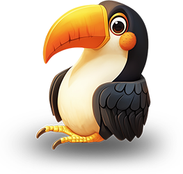 Preview for Cartoon-toucan-illustration-animal-sticker-7204d