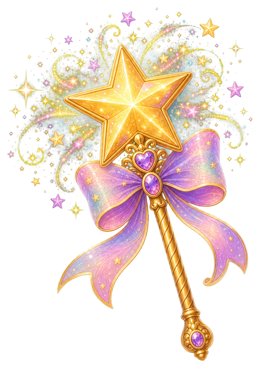 Preview for Fairy Wand Star Burst Sticker