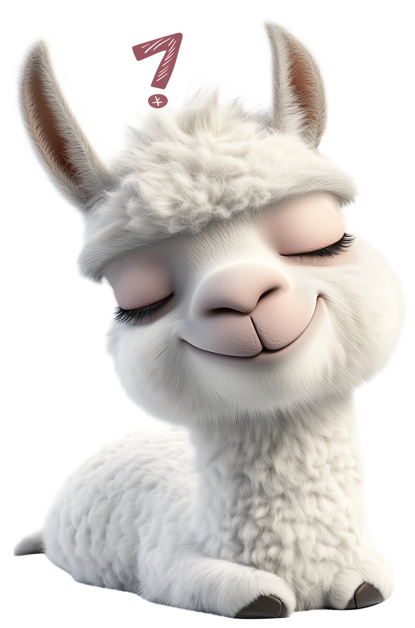 Preview for Llama Emoji Sticker Graphic