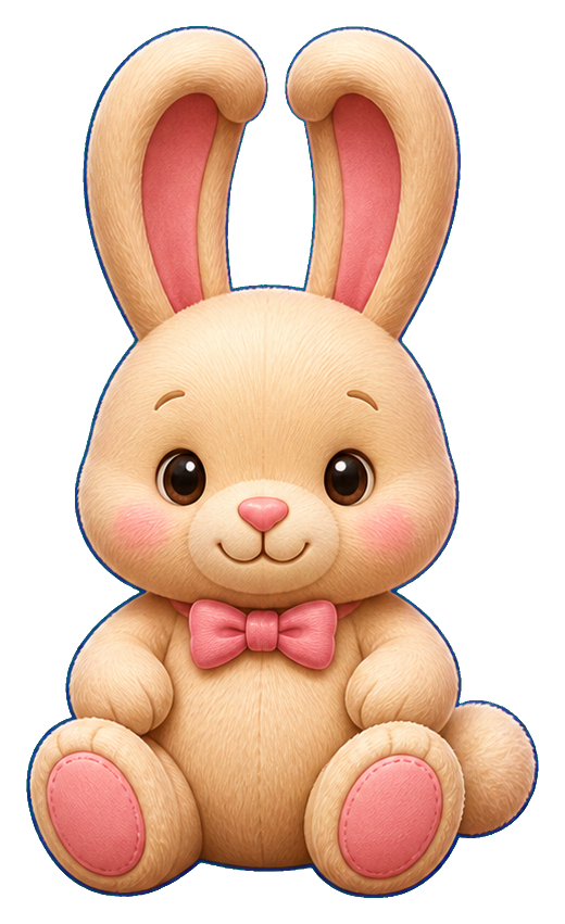 Preview for Puffed Bunny Plush Sticker