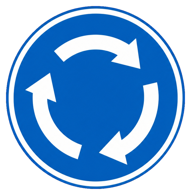 Preview for Roundabout Sign Sticker