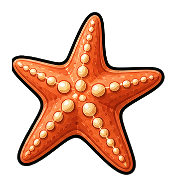 Preview for Starfish Sticker Graphic For Summer Designs